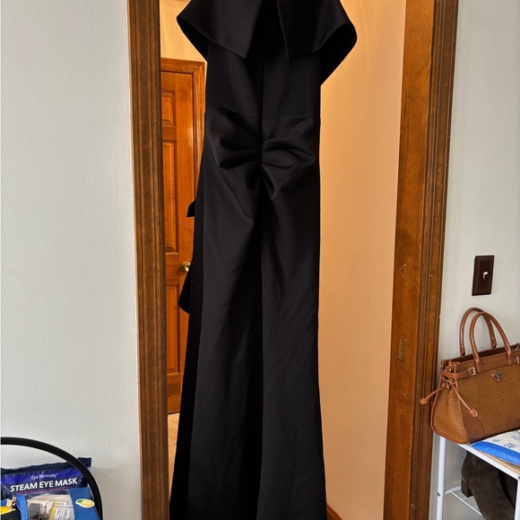 Xscape Black One-Shoulder Ruffle Gown - Picture 2 of 3